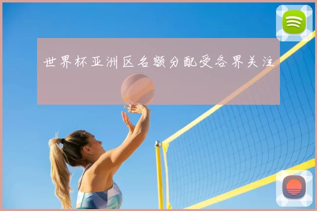 世界杯亚洲区名额分配受各界关注